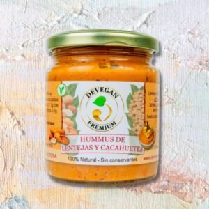Hummus de lentejas y cacahuetes - Devegan