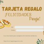 tarjeta regalo Boda