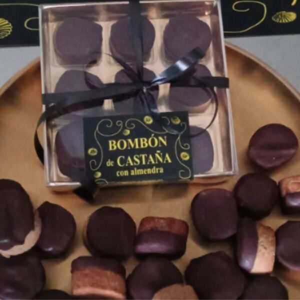Bombones de Castaña con Chocolate Belga y Almendras - Imagen 2