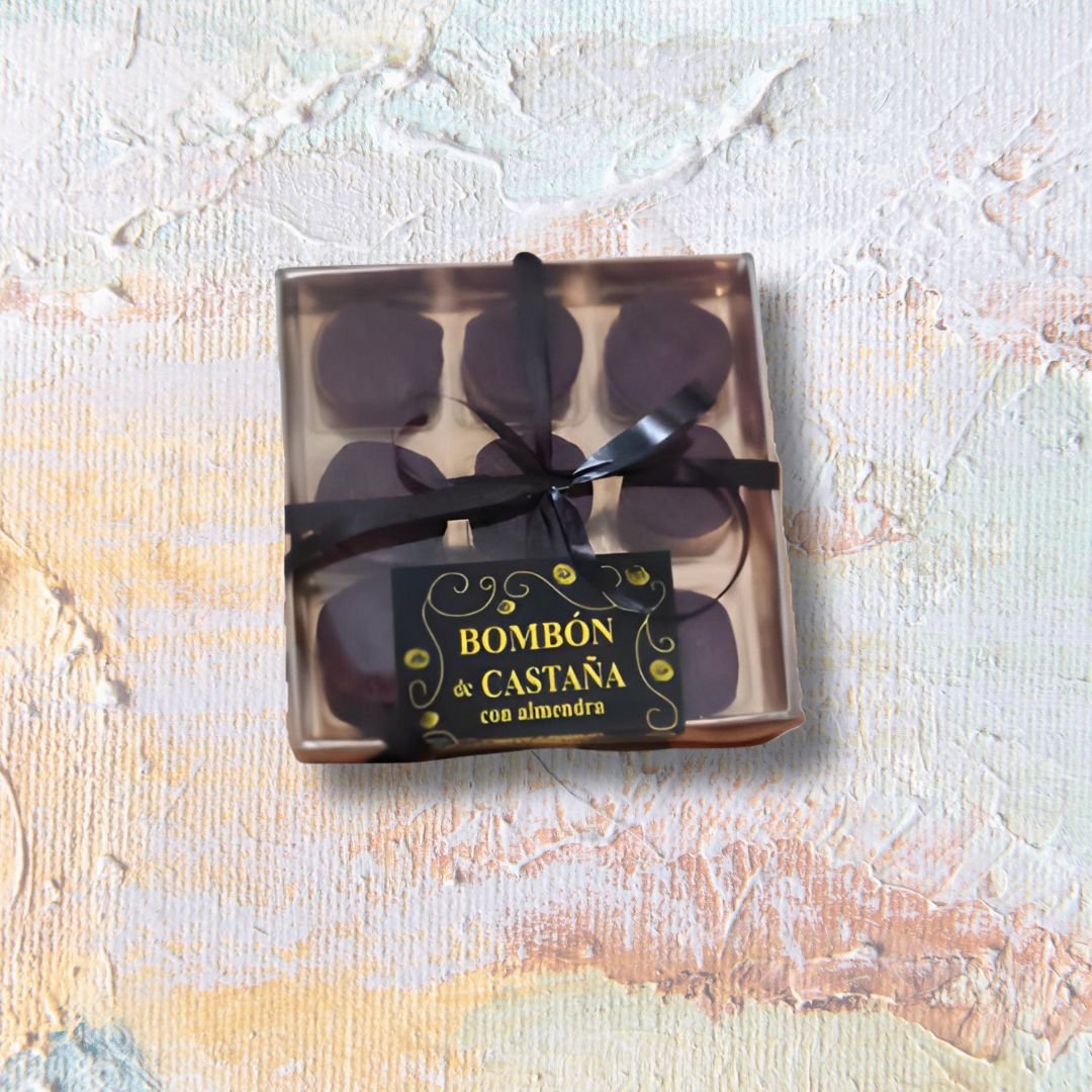 Bombones de Castaña con Chocolate Belga y Almendras
